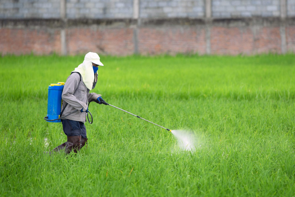 Pesticide application by adolescents has been linked to health problems such as attention-deficit hyperactivity disorder, according to the study.